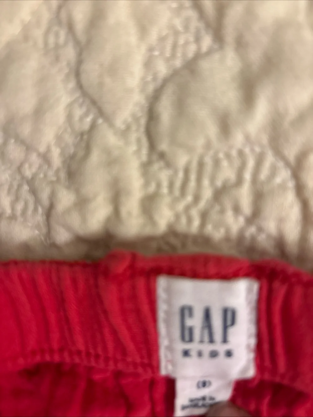 Girls GAP Bright Red Textured Elastic-Waist Girls Shorts, size 8